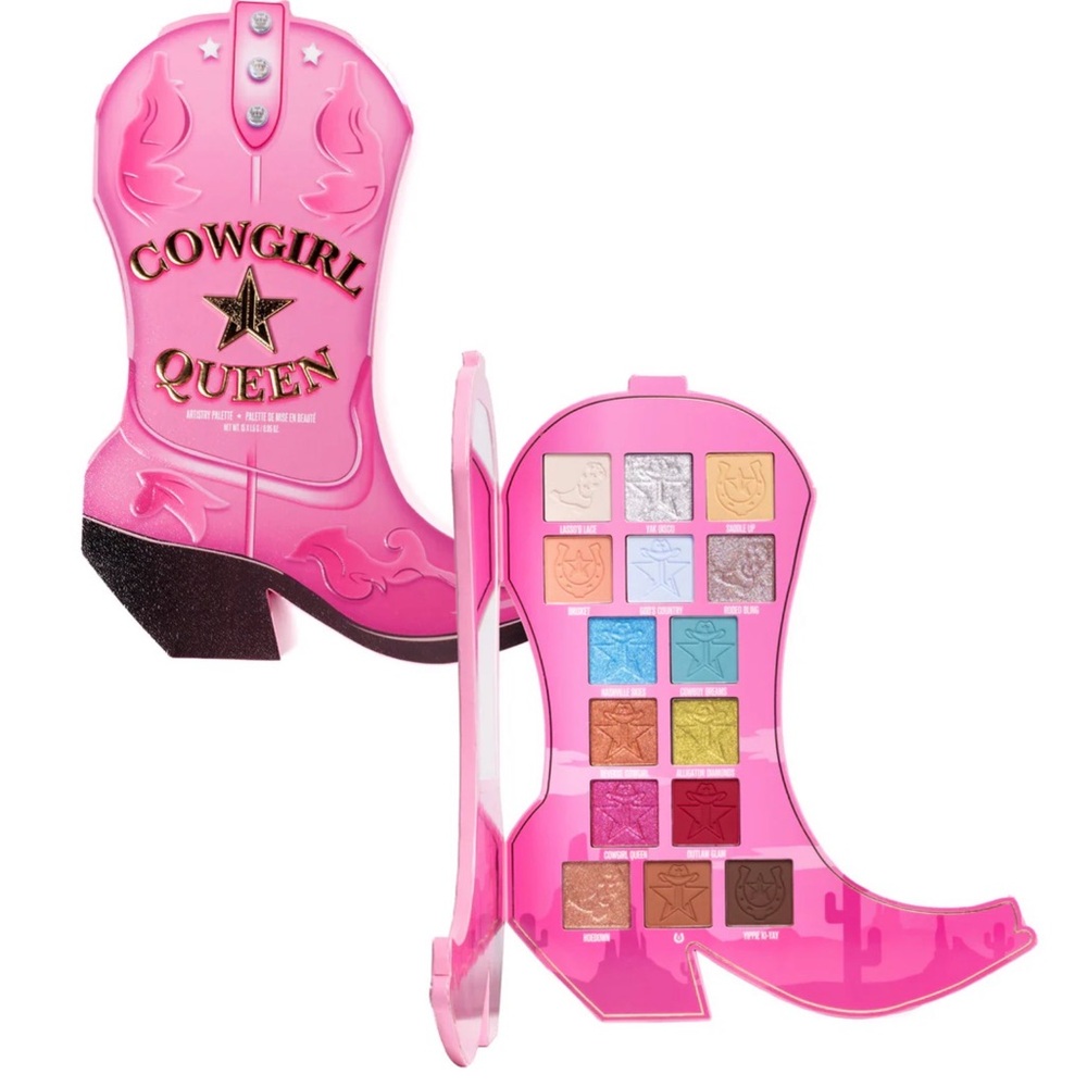 Jeffree Star Cowgirl Queen Artistry Palette- vegan, multi finishes, limited